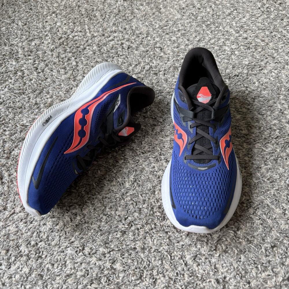 Saucony Ride 15 Sapphire Vizired Blue Men’s Size 11.5 Running Shoe Sneakers